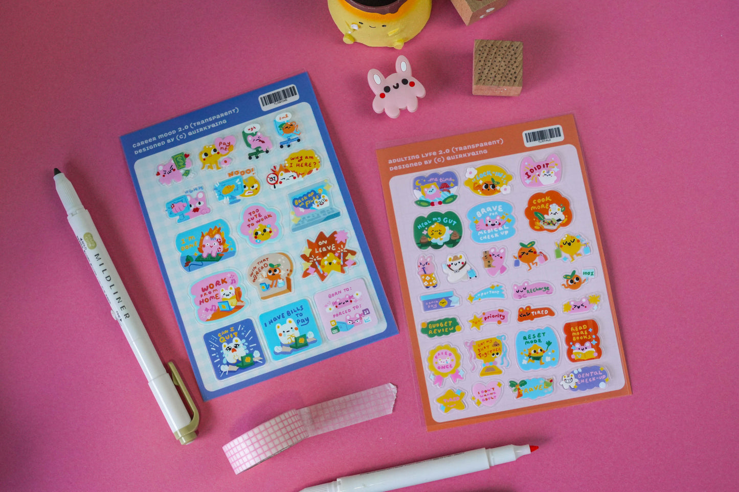 Career Mood 2.0 Transparent Sticker Sheet