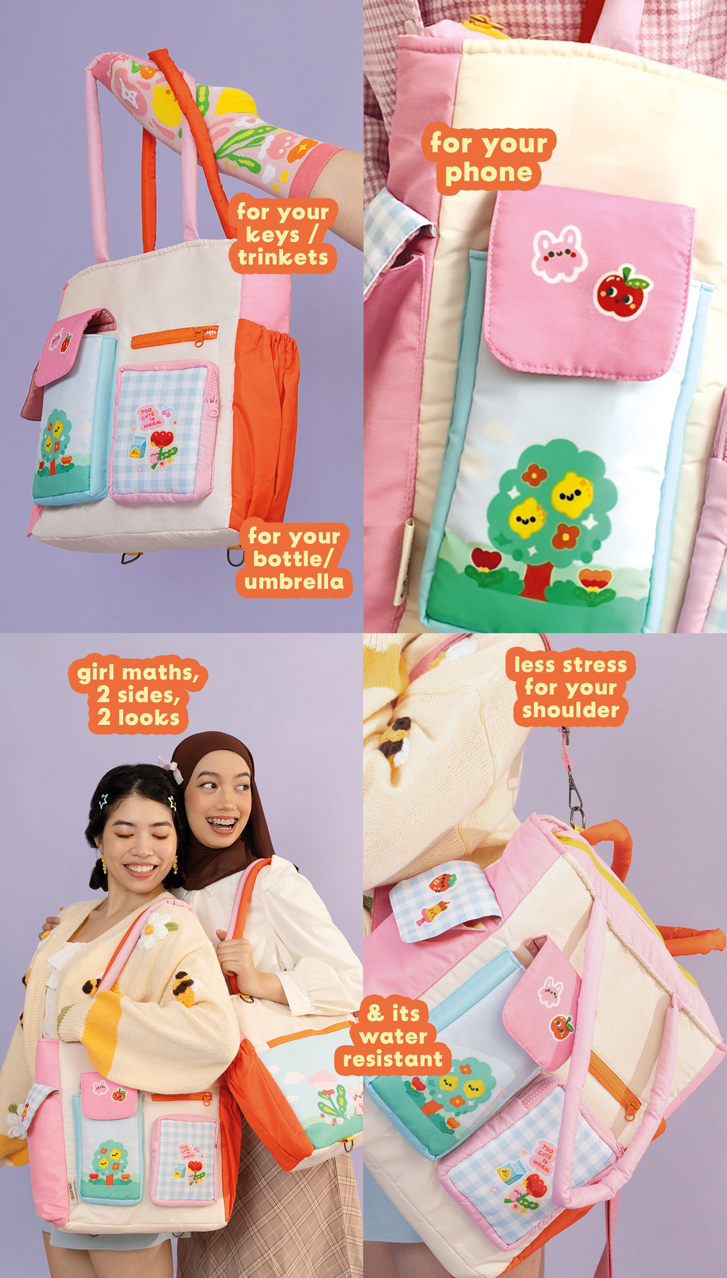 QuirkyQing Tote Pack (Sunny Ed.)