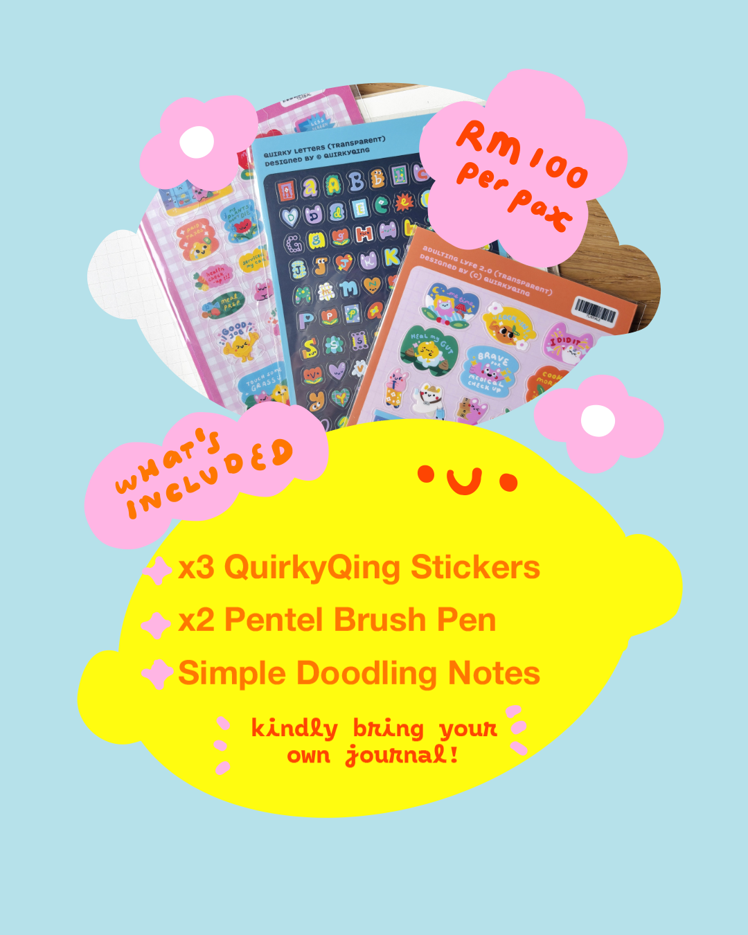 Eslite Stationery x QuirkyQing Doodling with shapes Workshop 04.10.26