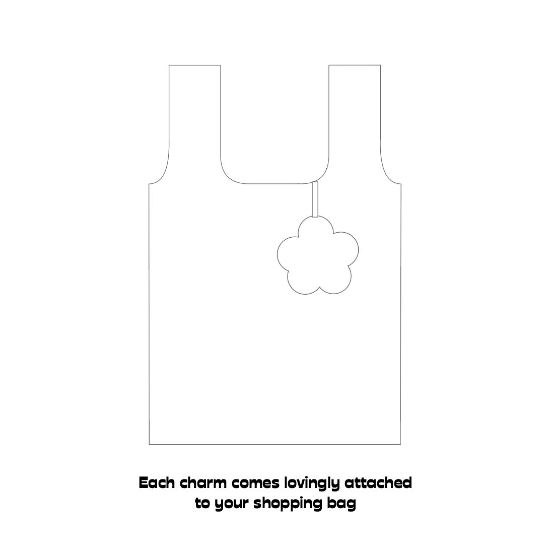 Too Cute to Work 2-in-1 Foldable Shopping Bag Charm