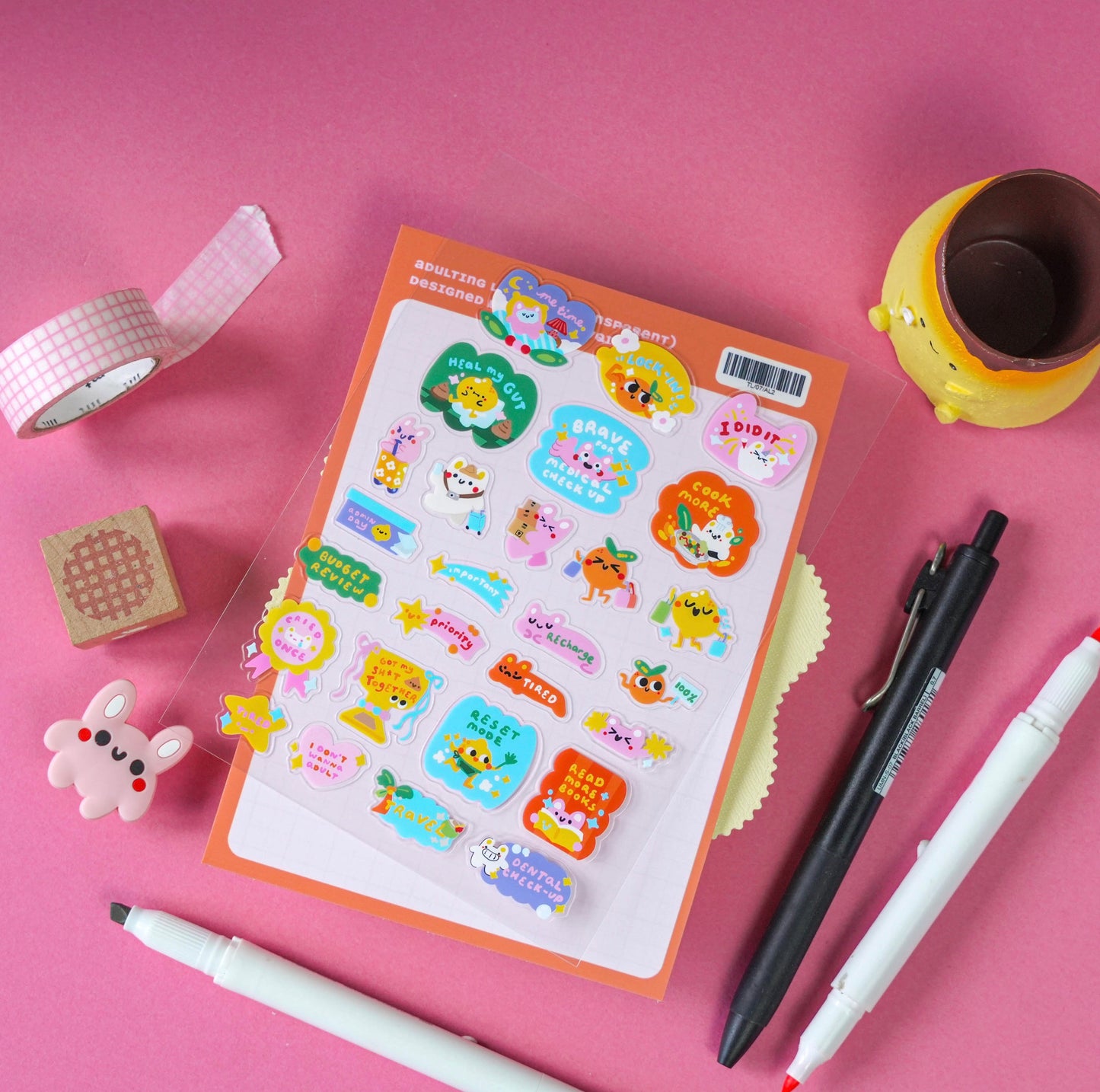 Adulting Lyfe 2.0 Transparent Sticker Sheet