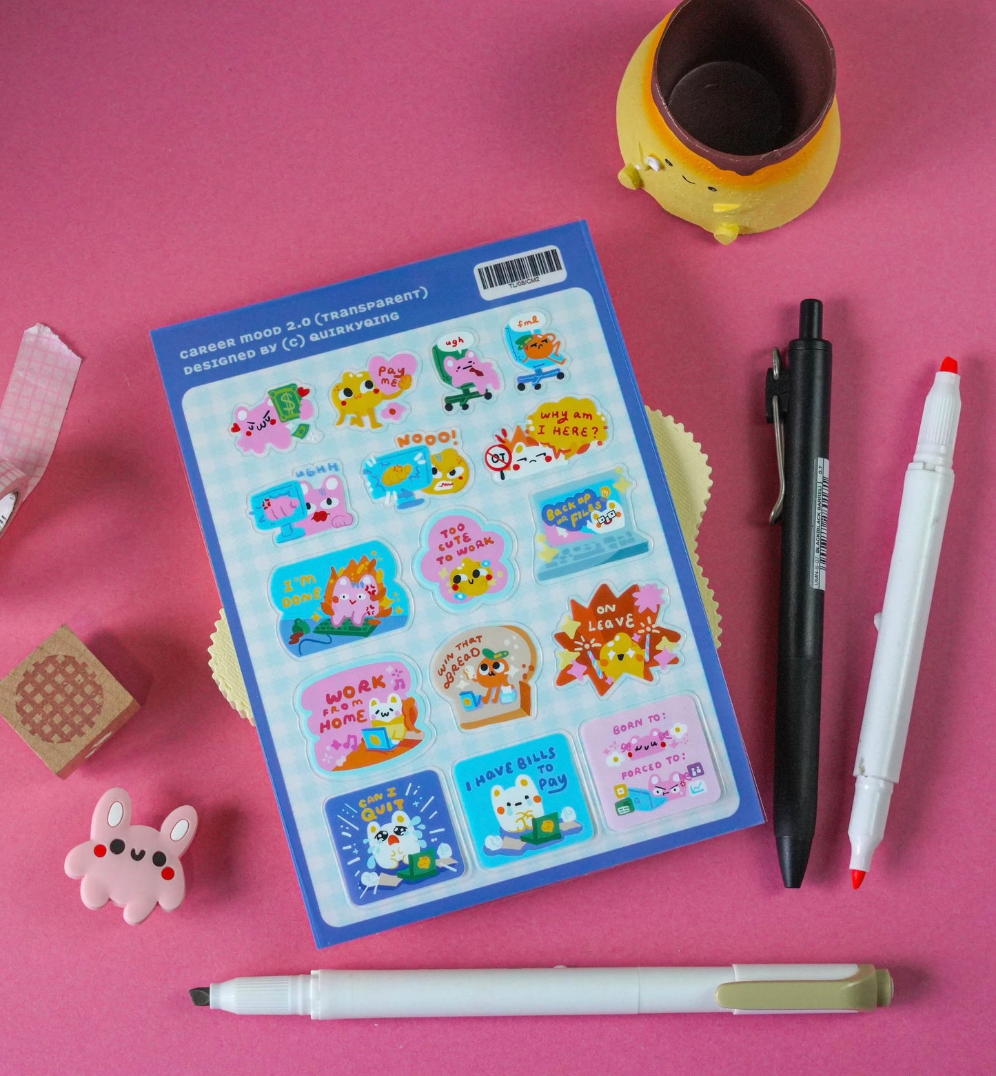 Career Mood 2.0 Transparent Sticker Sheet