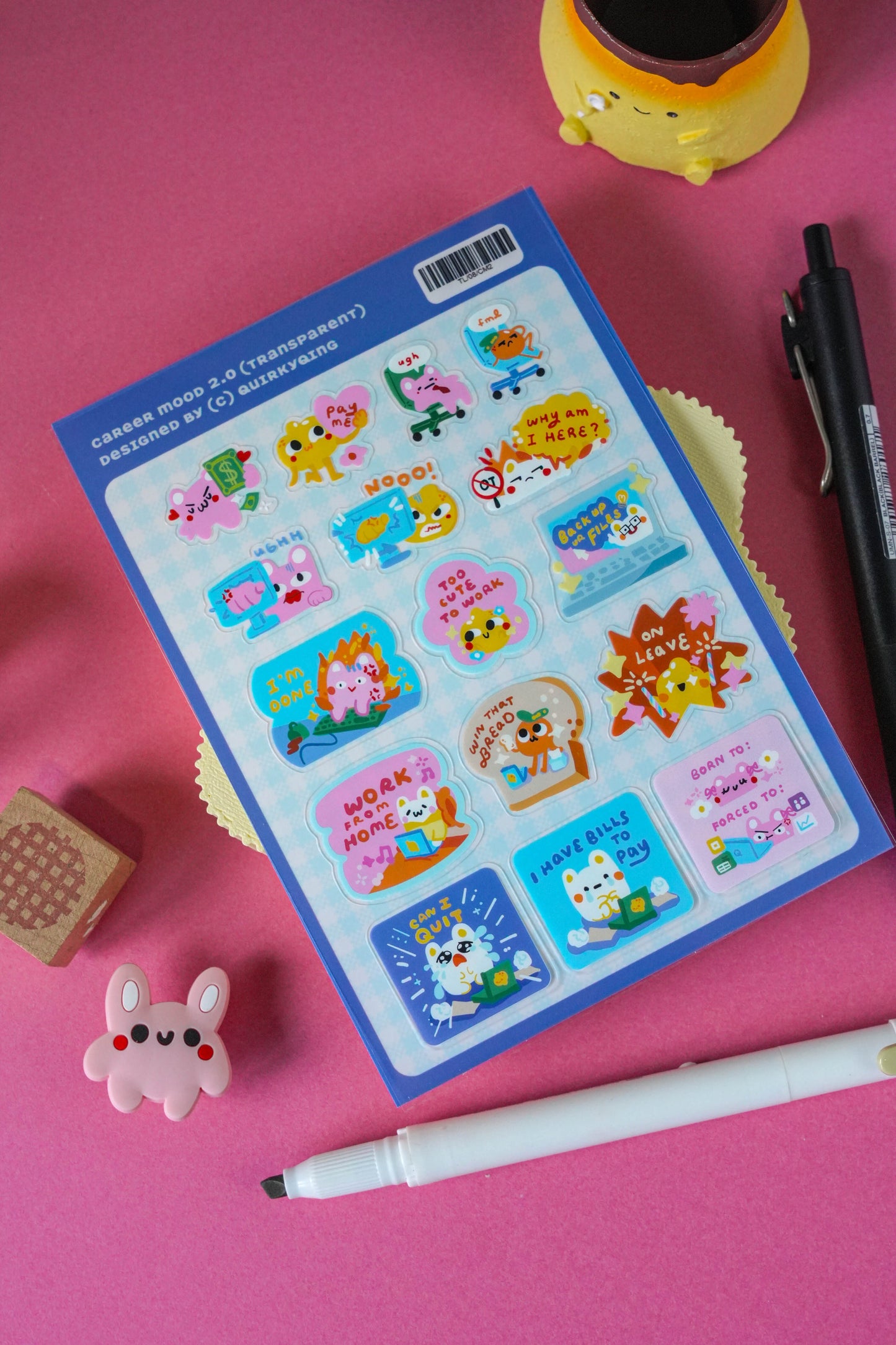 Career Mood 2.0 Transparent Sticker Sheet