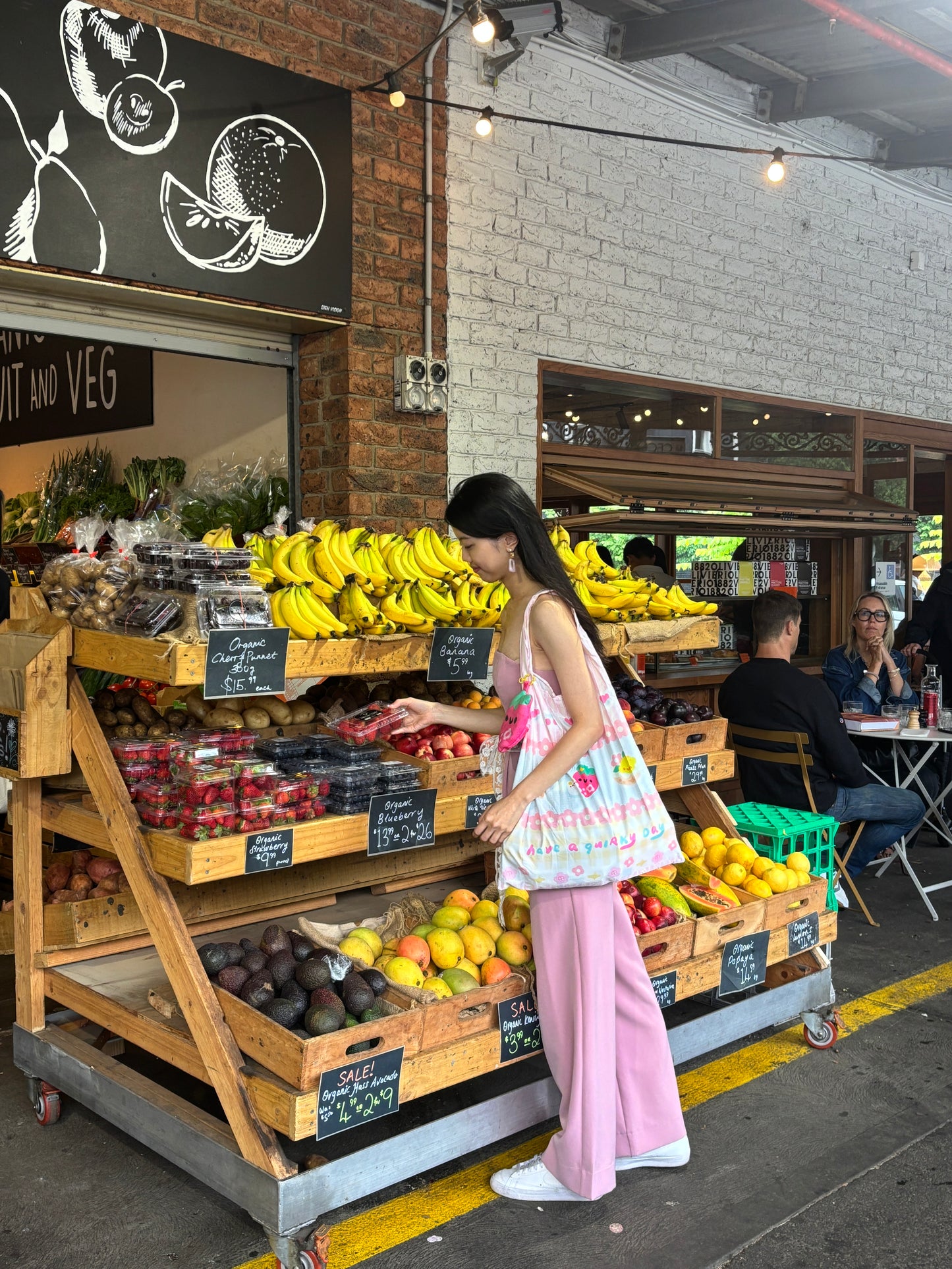 Strawberry Days 2-in-1 Foldable Shopping Bag Charm 🍓 (detachable)