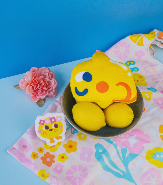 Lemon 2-in-1 Foldable Shopping Bag Charm