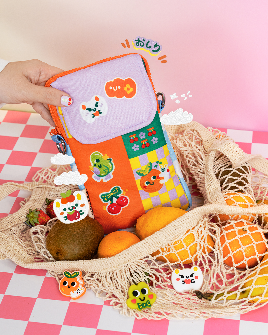 Puffy Phone Pouch (Toothie Fruitie Collection)