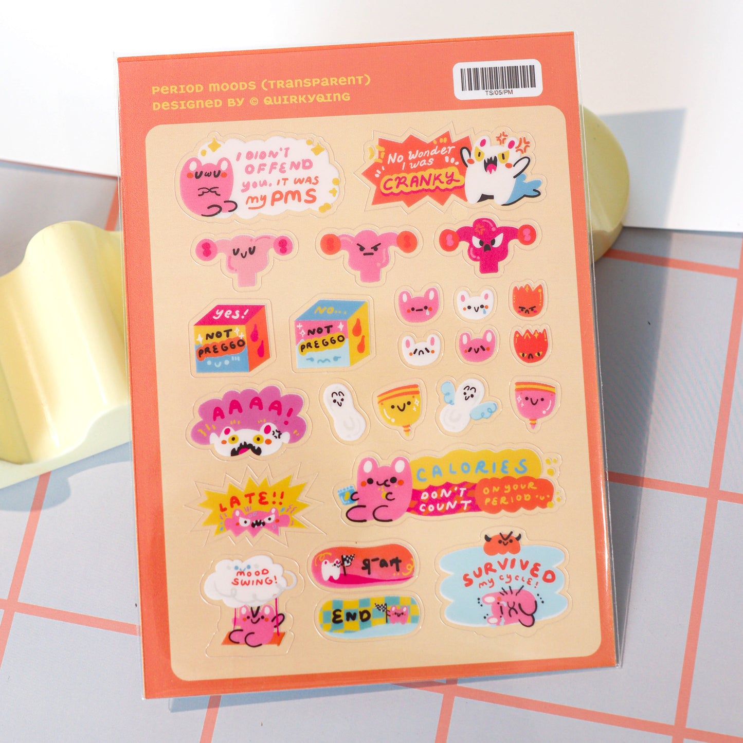 Period Sucks Transparent Sticker Sheet