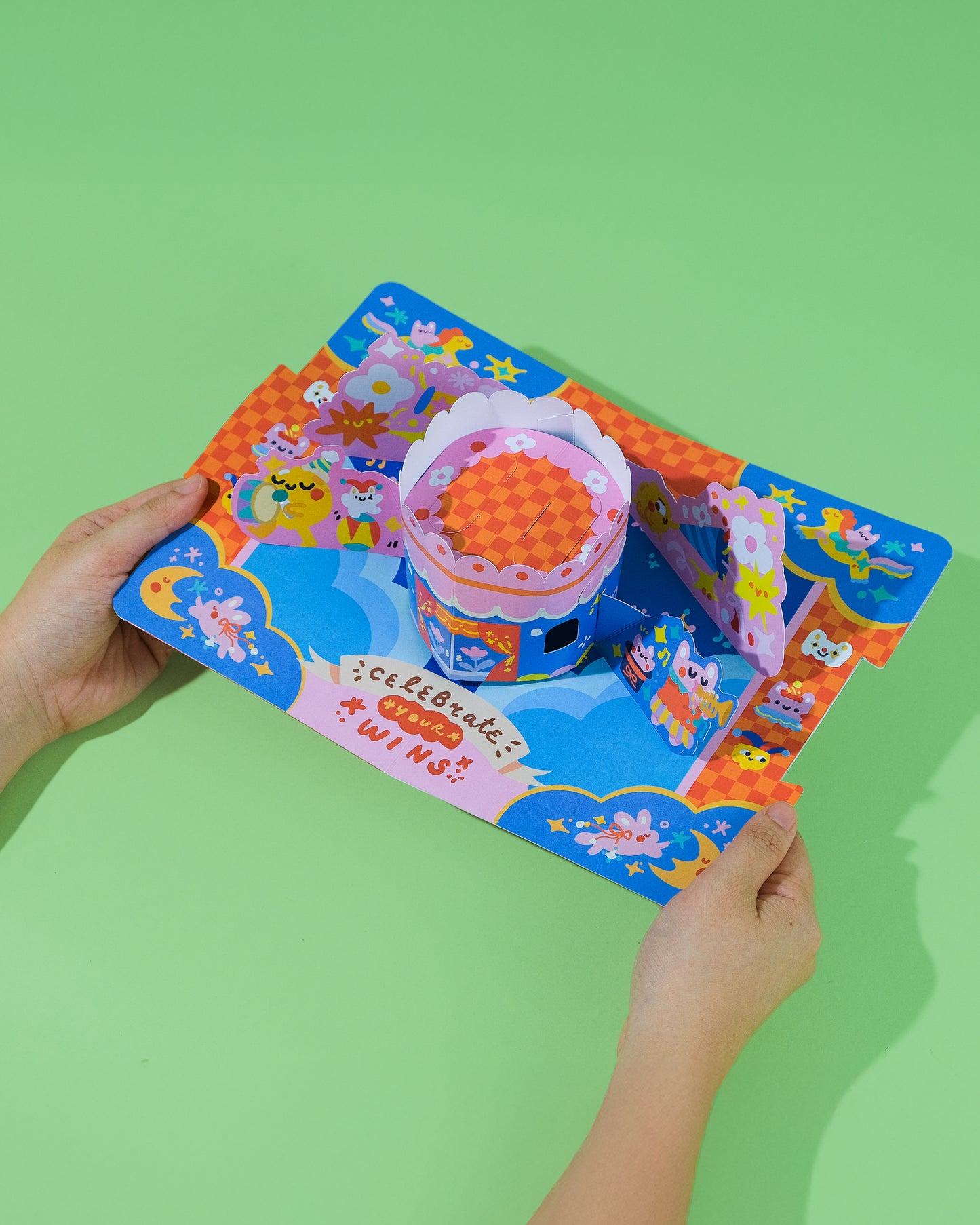 Quirky Cake Pop Up Card (POPA NOTA x QuirkyQing)