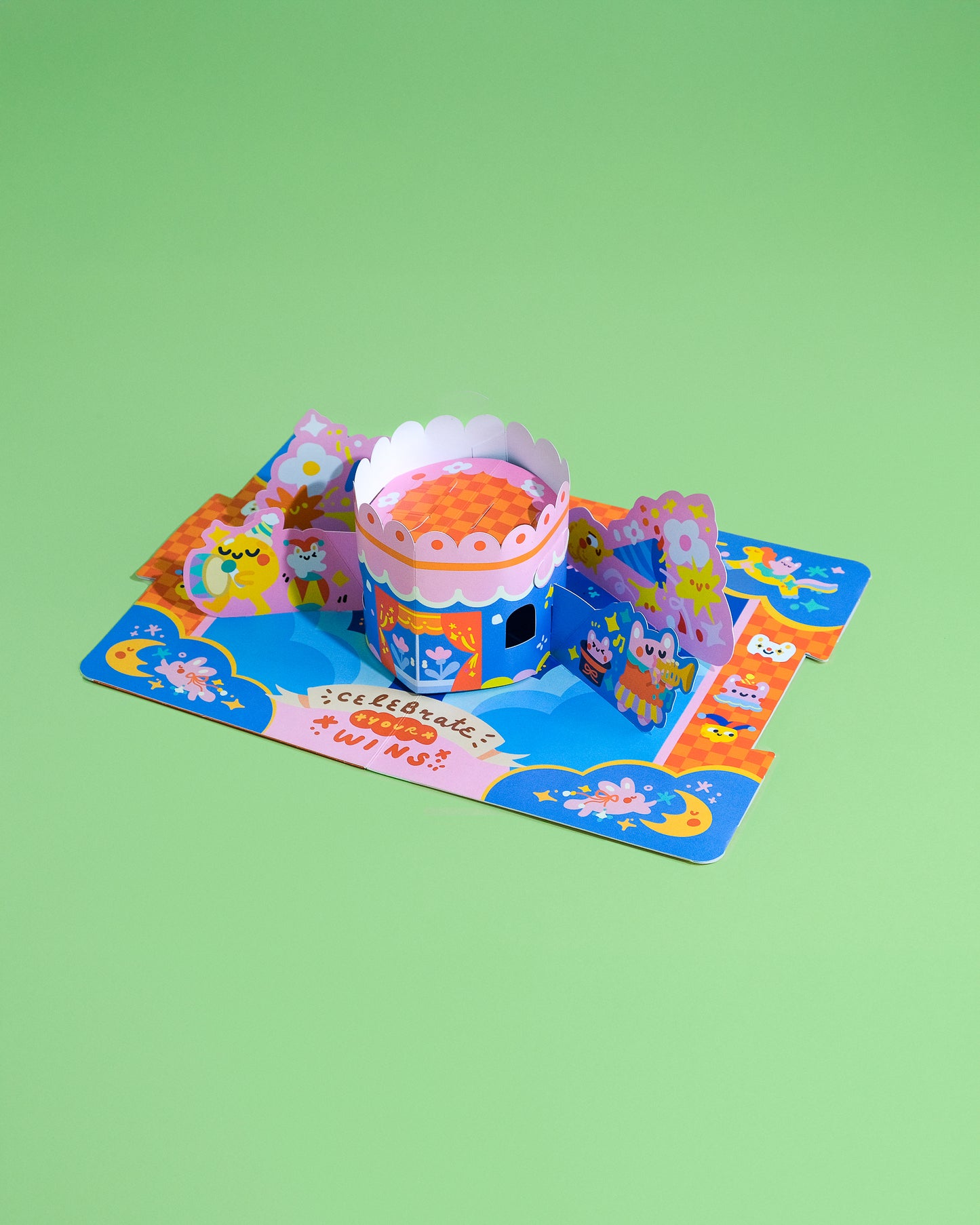 Quirky Cake Pop Up Card (POPA NOTA x QuirkyQing)