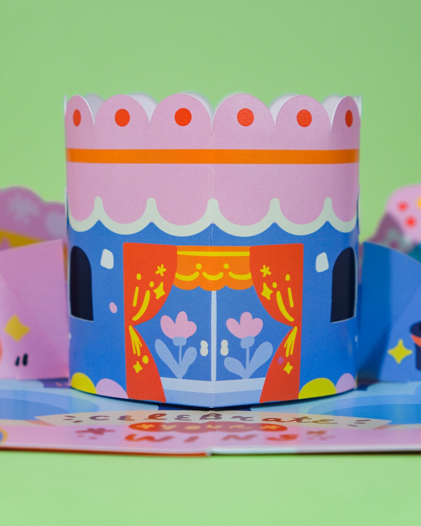 Quirky Cake Pop Up Card (POPA NOTA x QuirkyQing)