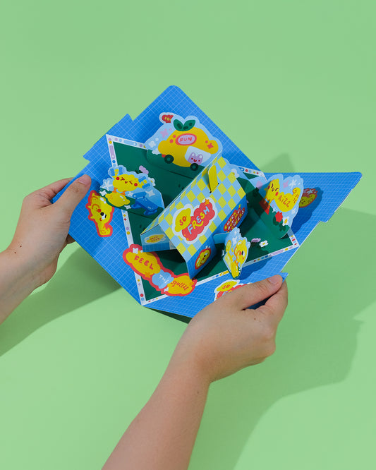 Quirky Gym Pop Up Card (POPA NOTA x QuirkyQing)