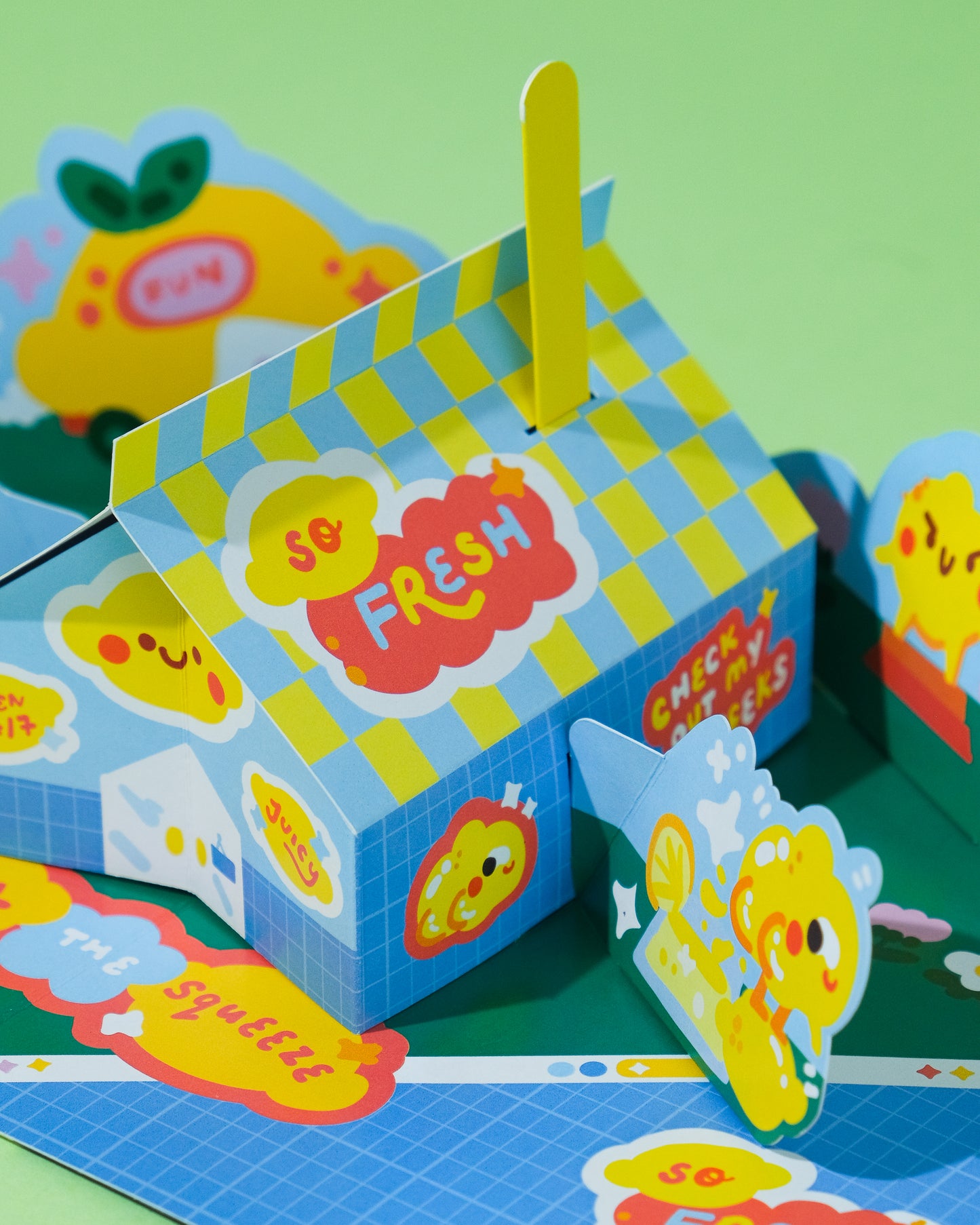 Quirky Gym Pop Up Card (POPA NOTA x QuirkyQing)