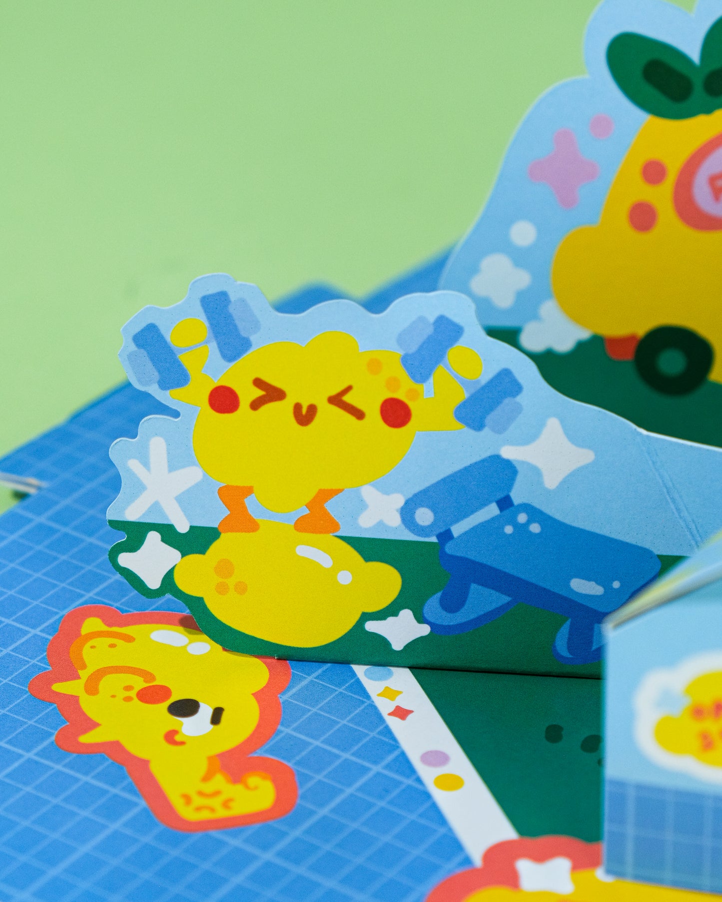 Quirky Gym Pop Up Card (POPA NOTA x QuirkyQing)