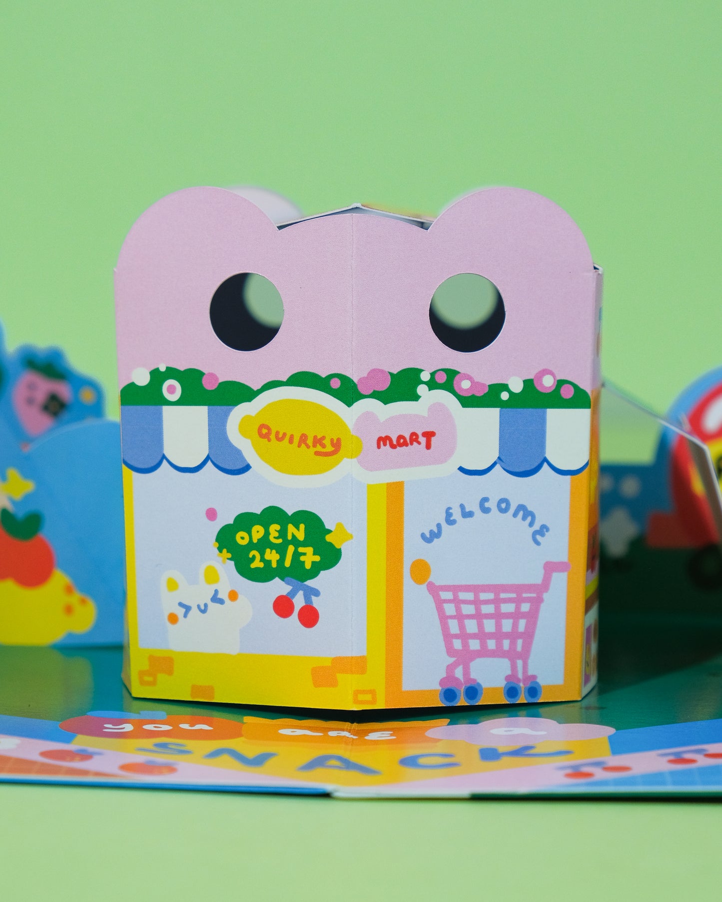 Quirky Mart Pop Up Card (POPA NOTA x QuirkyQing)