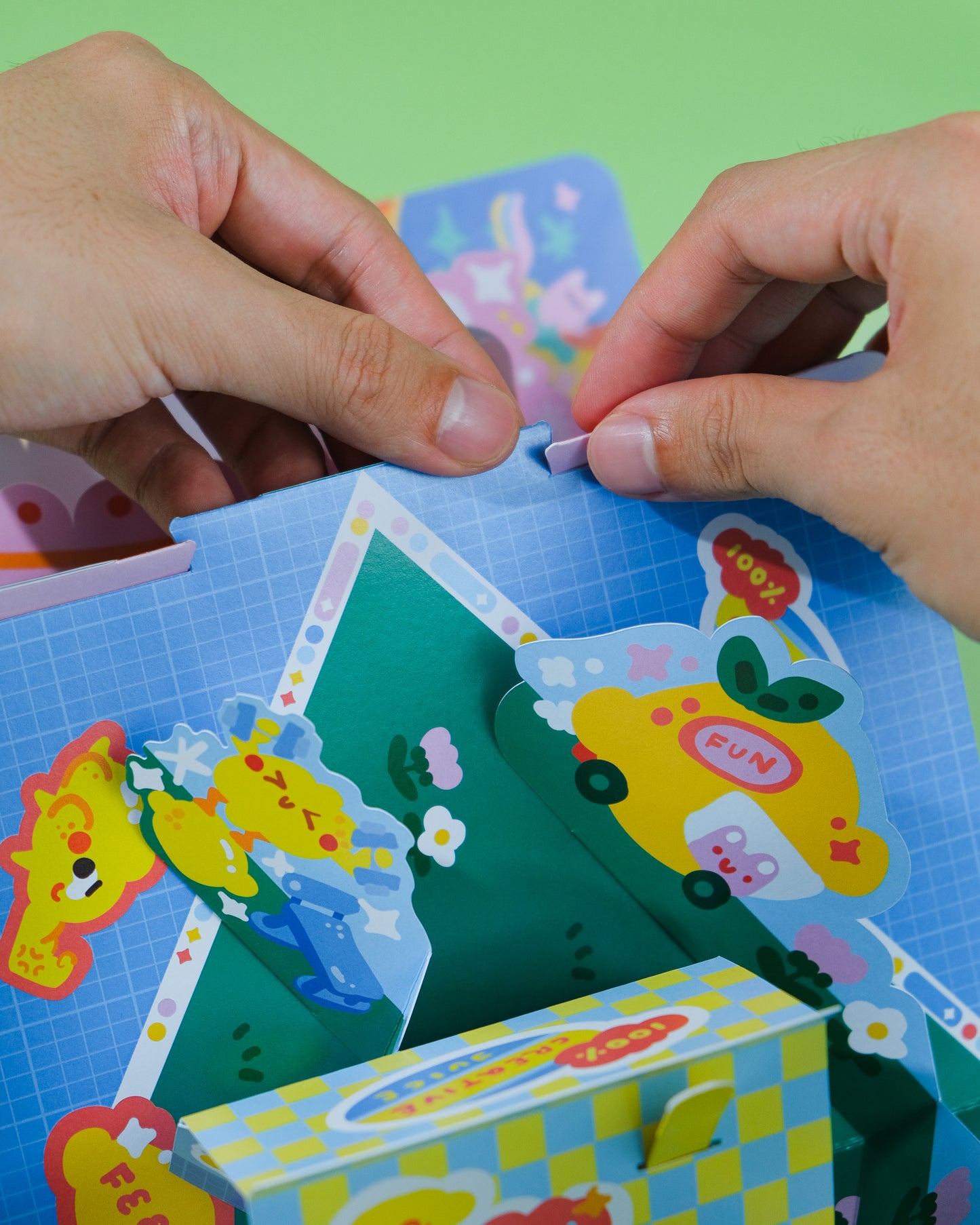 Set of 3 Pop Up Card (POPA NOTA x QuirkyQing)