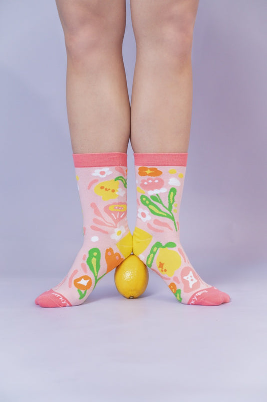 Sunny Days Matching Crew Socks