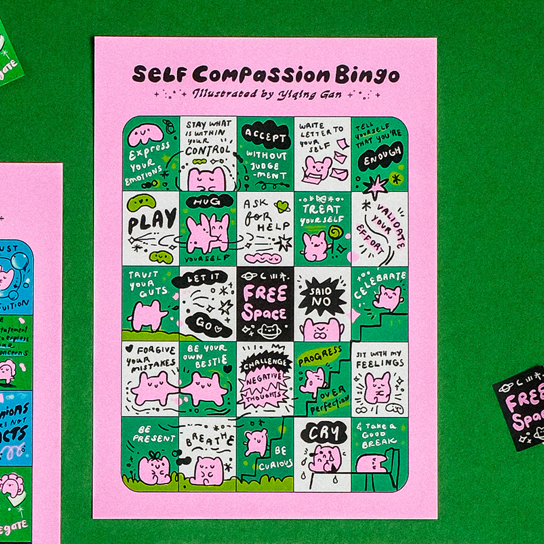 Self Compassion Sticker Sheet