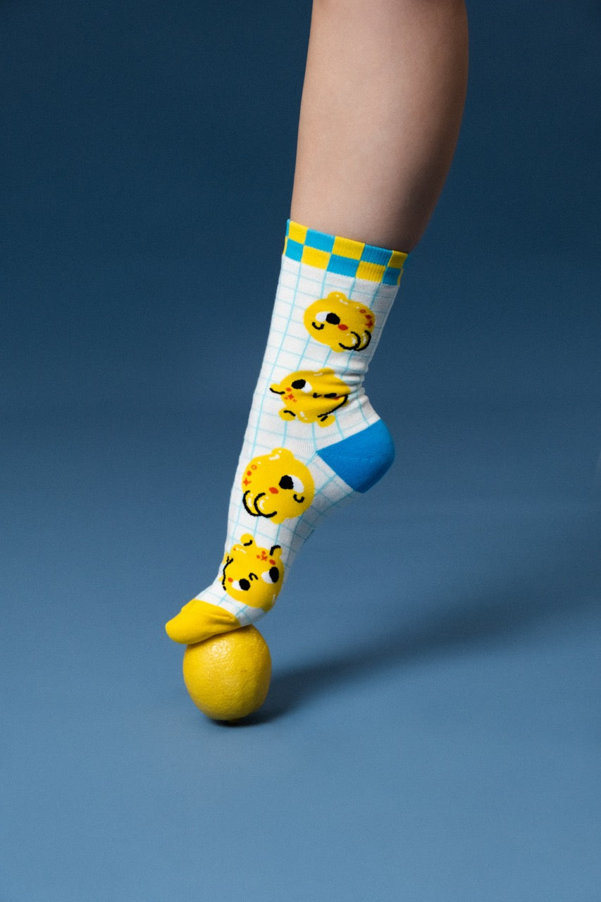 Lemon Cheeks Matching Socks