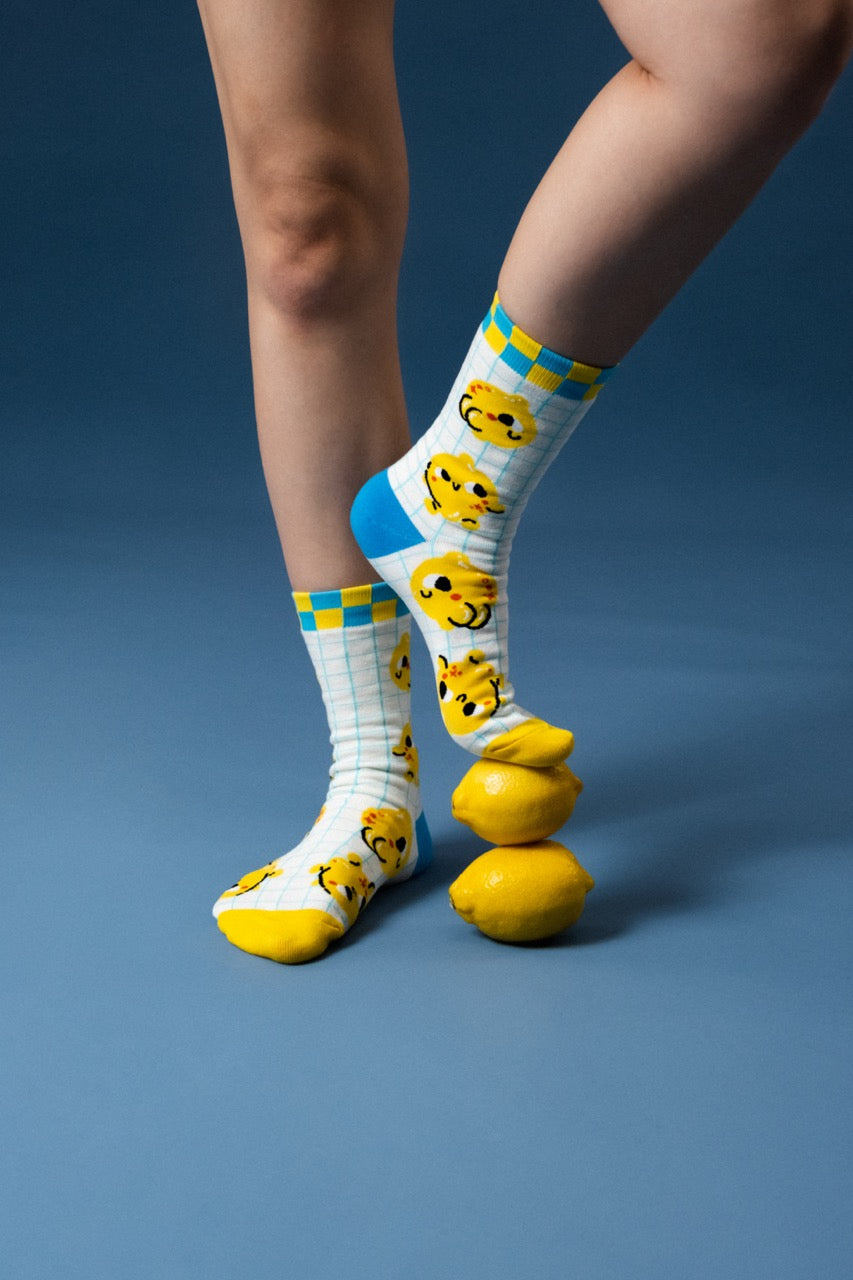 Lemon Cheeks Matching Socks